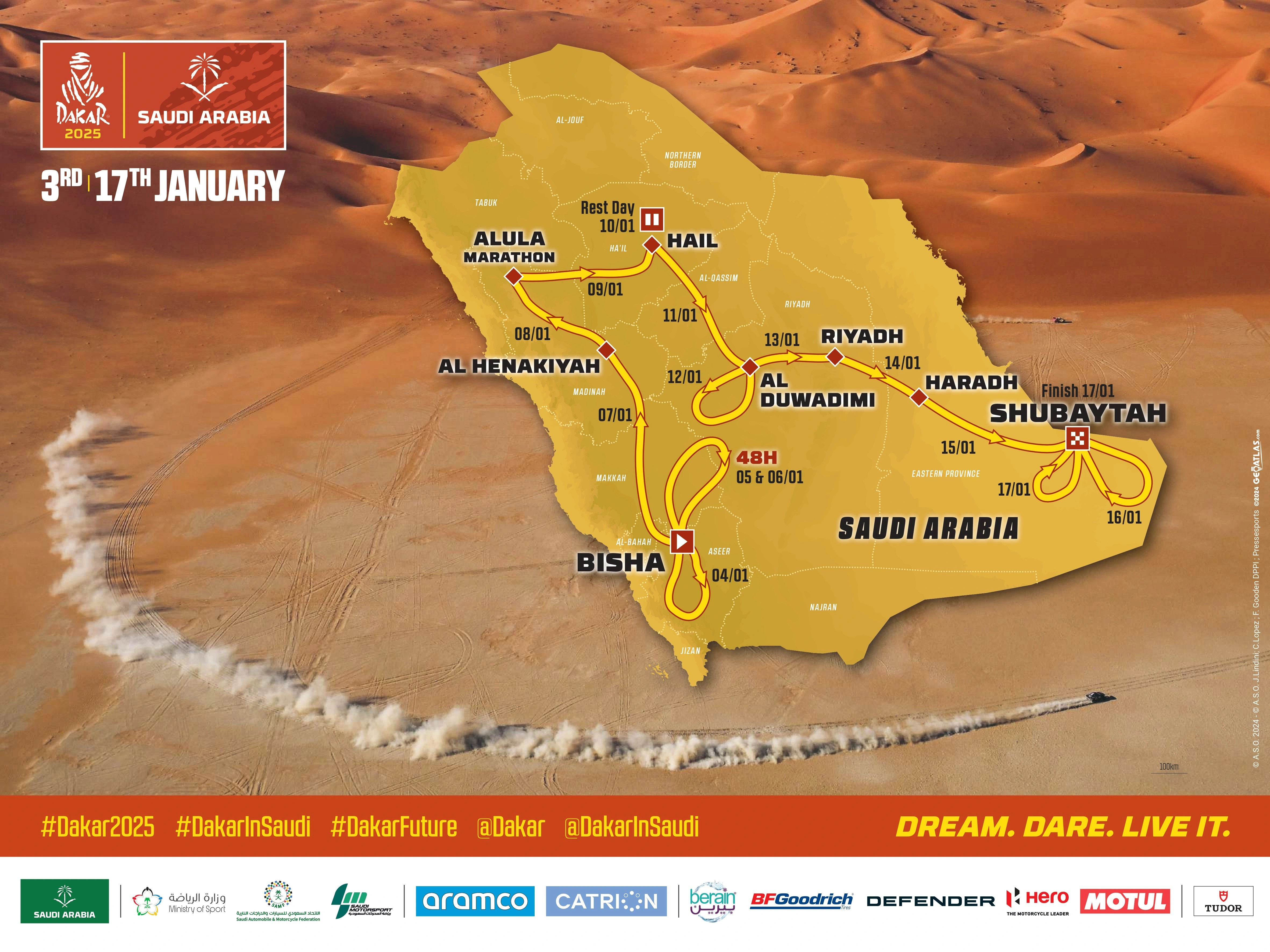 Dakar Rally Map