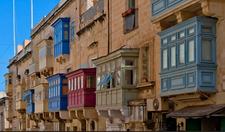 Valletta colorful street, Malta