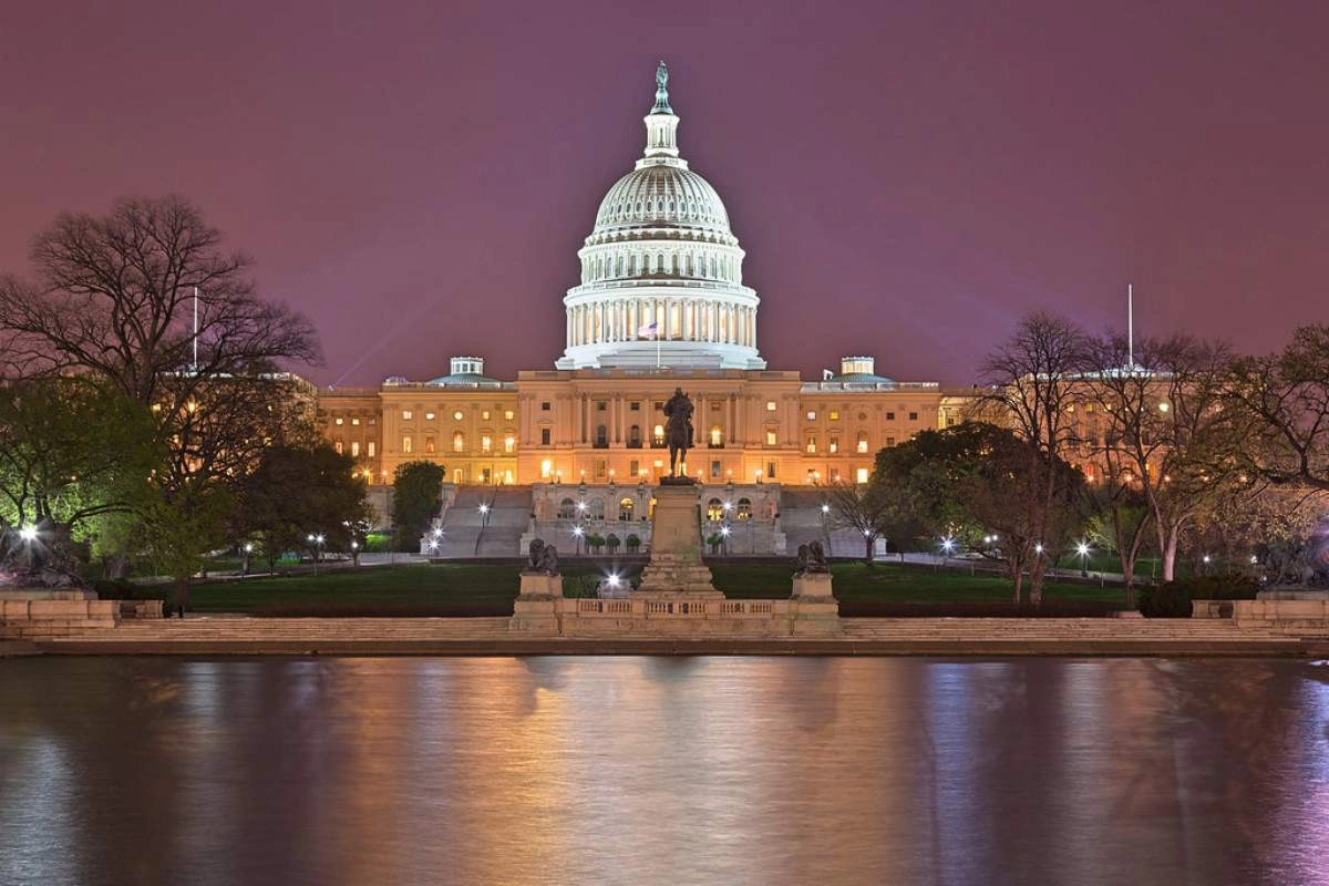 Glowing Washington DC