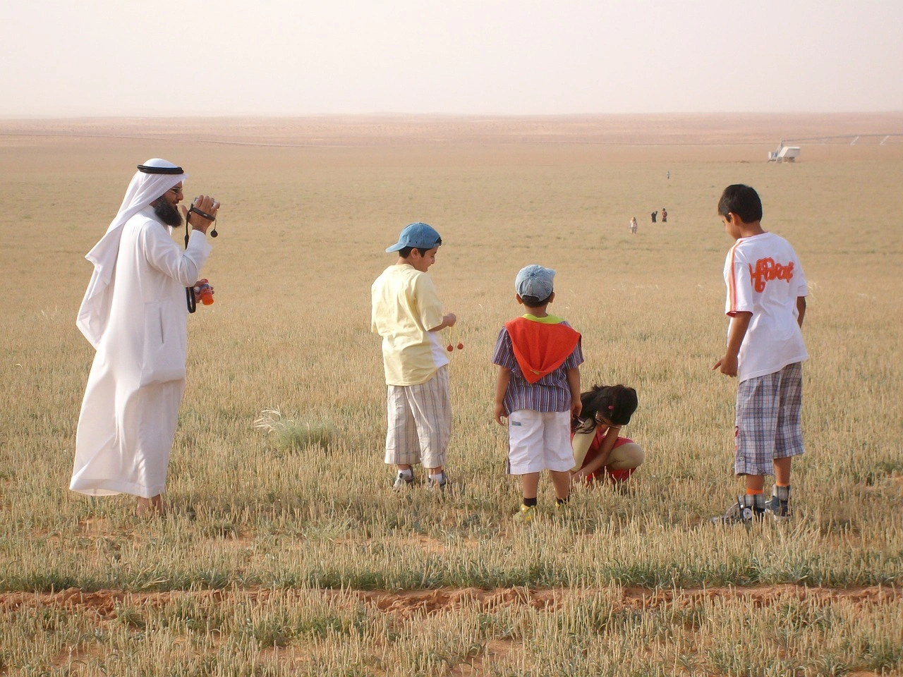 Saudi family during a holiday