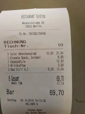 كافيه تور إينس، برلين