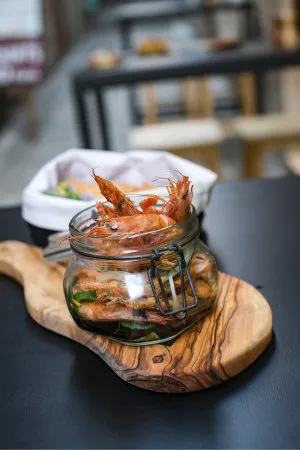 Pink Shrimp Street Food