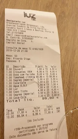 مطعم لوز، لشبونة