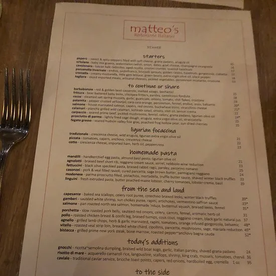 Matteo's Ristorante Italiano