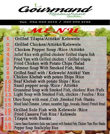 مطعم لو غورماند تشيز ميمي، أكرا - غانا