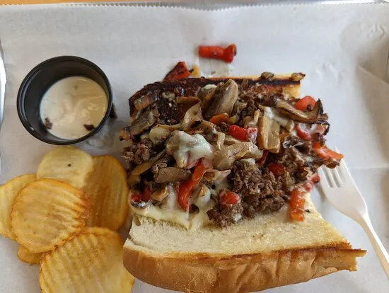 Rowdy's Cheesesteak & Shakes (باللغة الإنجليزية).