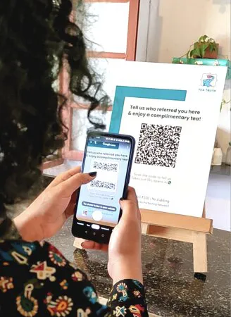 غرفة الشاي جذع الشاي